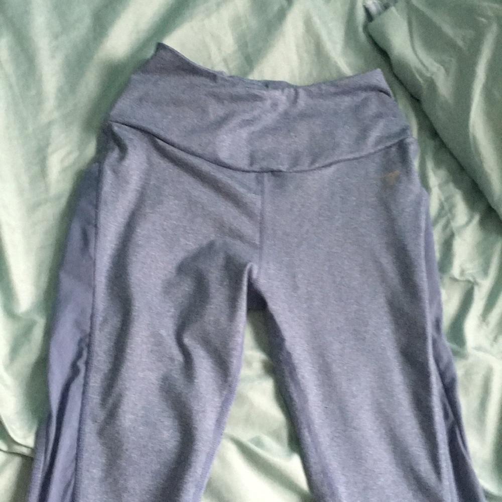GYMSHARK Light grey/blue DRY SCULPTURE LEGGINGS